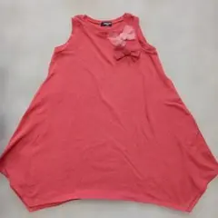古着 130cm COMME CA ISM ワンピース 赤