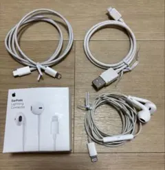 Apple純正 EarPods Lightning 新品＋中古 2個 USB-C