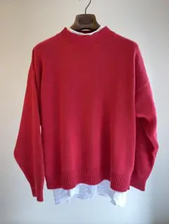 【珍品】OLD GAP：UK製モックネックコットンセーターのサムネイル