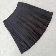 『INDIVI』 インディヴィ (38) プリーツスカート フレア サイドジップ
