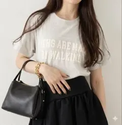 【Whim Gazette】フロッキーロゴTシャツ グレーのサムネイル