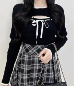andmary アンドマリー Natalie ribbon set ブラック - メルカリ