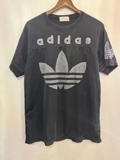 vintage adidas mesh tee デサント製　90s japan