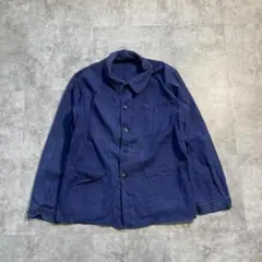 50-60s フランス軍 コットンツイル メタルボタン フレンチワークジャケット