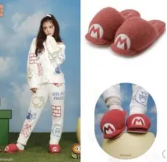 ジェラートピケ 【スーパーマリオ】【ユニセックス】ベビモコキャップルームシューズ