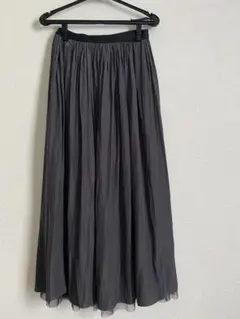 シップスSHIPS リバーシブルチュール×カッセンのスカート