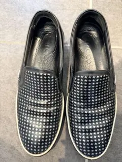 27.0cm JIMMY CHOO ジミーチュウ スリッポン ブラック - メルカリ