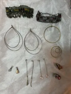 アクセサリー まとめ売り ハンドメイドにも イヤリング チャーム 天然石 ビーズ