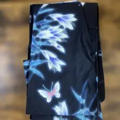 浴衣単品 花柄 黒のサムネイル