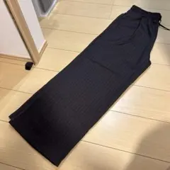しまむら Easy me Pants タックイージーパンツ ストライプ　L