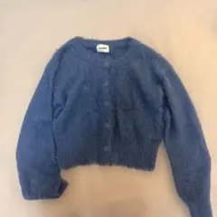 MIEL CRISHUNANT シャギーニットカーディガン ブルー