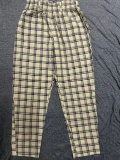 WEGO ベージュ チェック柄