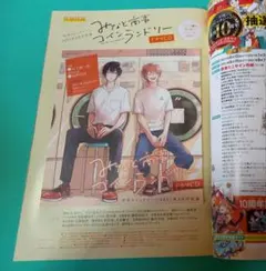 インタビュー記事ページ付　ドラマcd 付録 みなと商事コインランドリー　bl