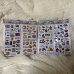 【正規品】3Dビジュアルコレクション　大人の図鑑シール　4セット