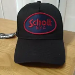 Schott N.Y.C. メッシュキャップ ブラックのサムネイル