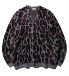 新品 PENNEY'S ぺニーズ モヘア風 レオパード カーディガン M