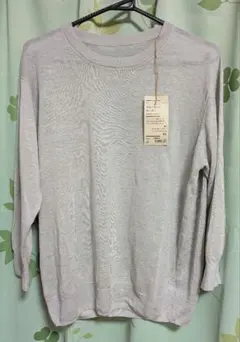 無印良品 クルーネックセーター ライトシルバーグレー XLサイズ