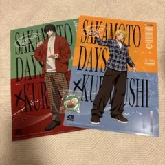 くら寿司 SAKAMOTO DAYSサカモトデイズ クリアファイル2枚＆缶バッジ