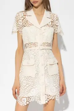 セルフポートレイト ワンピース ローズレース UK8 未使用 Rose Lace