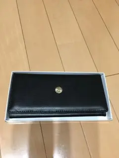 菊紋 財布 本革 黒 ブラック レザー 長財布 皇居菊紋　新品未使用　菊の御紋