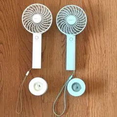 【ジャンク品】Francfranc ハンディファン 2個セットのサムネイル