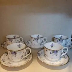 HOYA  カップ&ソーサー　5客セット