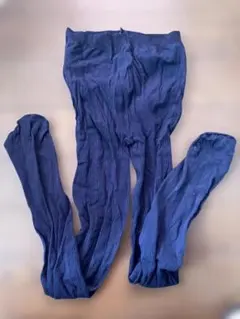 ネイビー タイツ　紺色　お掃除にも