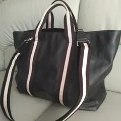 【美品】BALLY バリー オールレザー 2way トートバッグ 黒