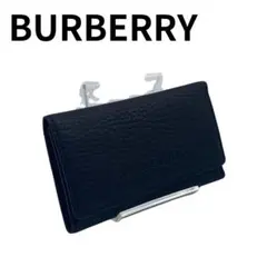 BURBERRY バーバリー キーケース ネイビー レザーのサムネイル