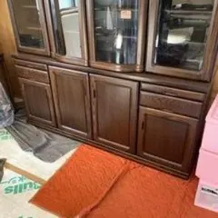 ダークブラウン木製キャビネット 手渡し限定