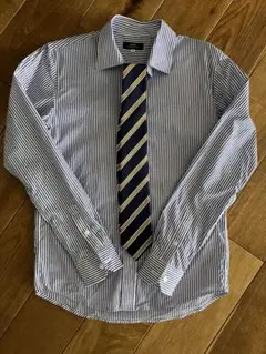 ちぇさまSHIPS 長袖シャツ M ストライプ ネクタイ付き