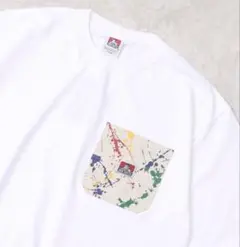 BEN DAVIS スプラッター柄ポケットTシャツ Mサイズ
