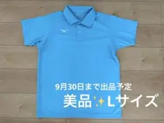 美品✨Mizuno 水色 ポロシャツ Lサイズ
