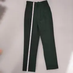 GUダークグリーン カジュアルパンツ ストレートレッグ