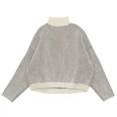 select moca リブ編みニット