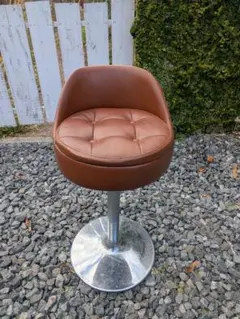 【引き取り限定】昭和レトロ　ブラウンの椅子