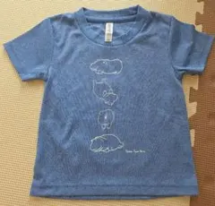 glimmer キッズ Tシャツ 100cm ブルー カバ柄のサムネイル