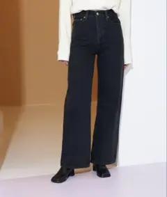 Levi's Ribcage Wide Leg ブラック 25inch