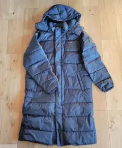 Nike 黒 ロングダウンコート メンズM(クリーニング済 送料込)