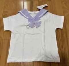 【新品未使用タグ付き】セーラー襟　半袖Tシャツ　130cm エニィファム