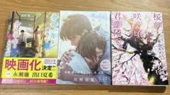 恋愛小説 3冊セット 美品 映画化作品含む 人気作 まとめ売り 即購入OK