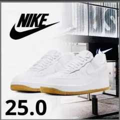 ■新品25.0cm■ナイキ エア フォース 1 07 ホワイト/ガムソール