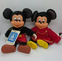 ミッキー＆ミニー ヤングエポック社 ぬいぐるみセット ヴィンテージ ディズニー