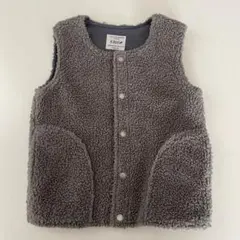 BROOM ボアベスト 120cm グレー ②