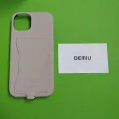 新品 DEMIU デミュウ iPhone13　ケース　 ベージュ