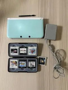 ニンテンドー3DS LL 水色 本体とゲーム7本