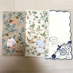 PAUL & JOE/WEDGWOOD/TOCCA ハンカチ3枚セット