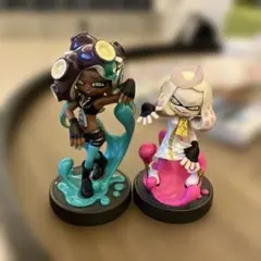スプラトゥーン2 イイダとヒメ アミーボ フィギュアセット　初期化済み