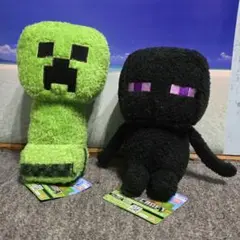 マインクラフト デフォルメ ふわふわぬいぐるみ クリーパー エンダーマン