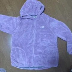 FILA フリースジャケット ピンク フード付き